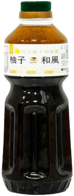 藻作坊 日式柚子和風醬, 1瓶, 600ml