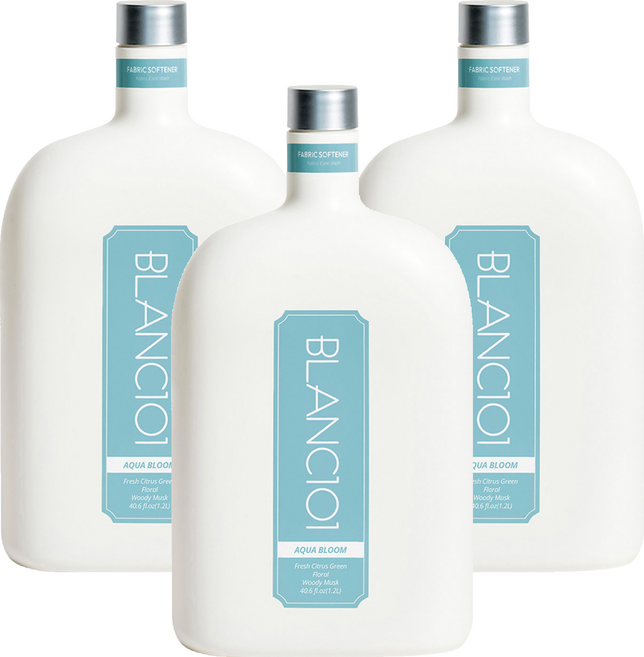 BLANC101 衣物柔軟精 水漾花蕾 正裝, 1.2L, 3個