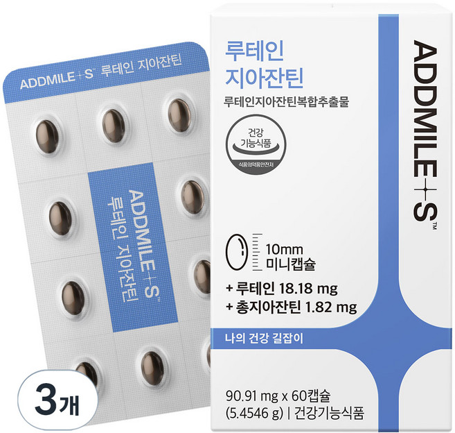 애드마일스 신풍제약 루테인지아잔틴 미니, 60정, 3개