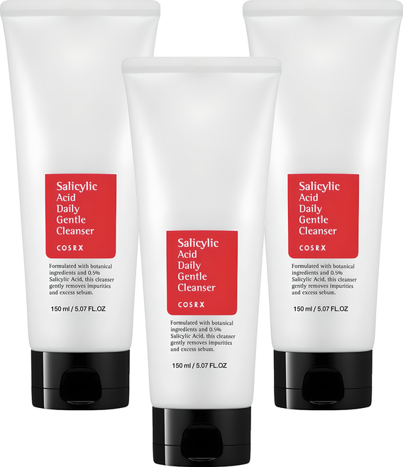 코스알엑스 살리실산 데일리 젠틀 클렌저, 150ml, 3개