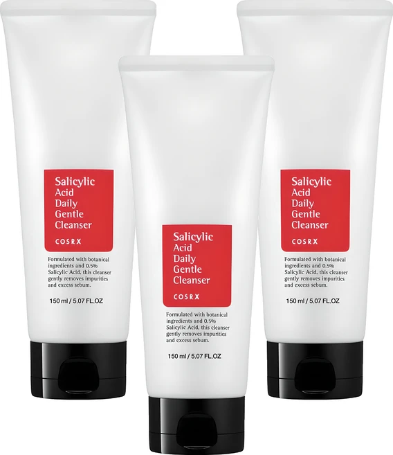 코스알엑스 살리실산 데일리 젠틀 클렌저, 150ml, 3개 - 쿠팡