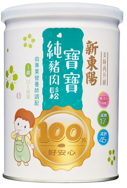 新東陽 寶寶純豬肉鬆 1歲以上, 120g, 1罐