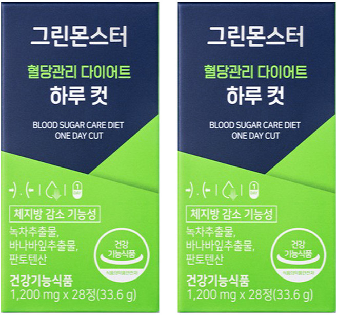 그린몬스터 혈당관리 다이어트 하루컷, 28정, 2개