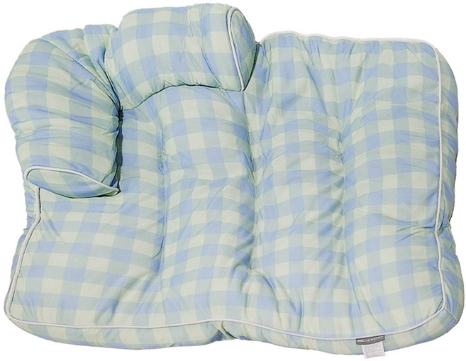 寵物涼感睡床, 藍綠格紋, 1個