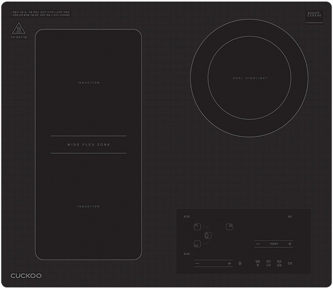 쿠쿠 하이브리드 전기레인지 3구 방문설치, CIHR-D304FB