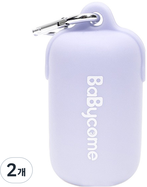 파스텔펫 강아지 소프트 배변봉투 케이스, 퍼플, 2개, 1개입