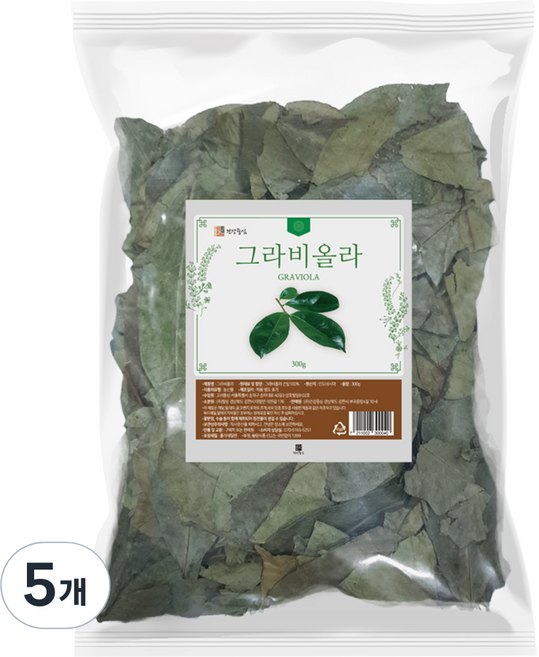 건강중심 그라비올라 건잎, 5개, 300g, 300g