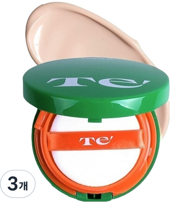 테 풀초록 35 선쿠션 SPF35 PA++, 14g, 3개