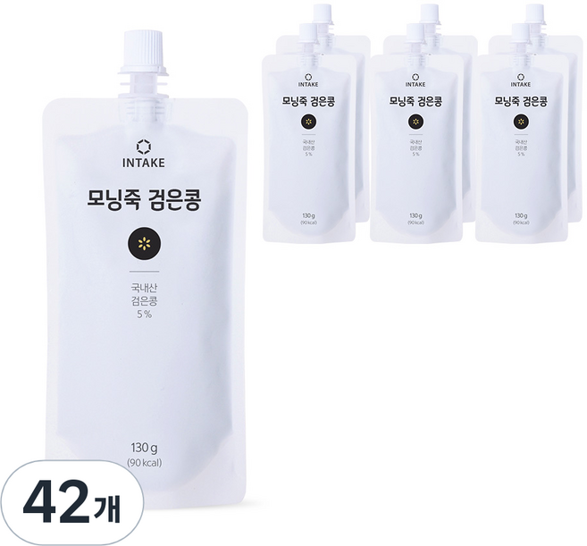 인테이크 모닝죽 검은콩 즉석죽, 130g, 42개