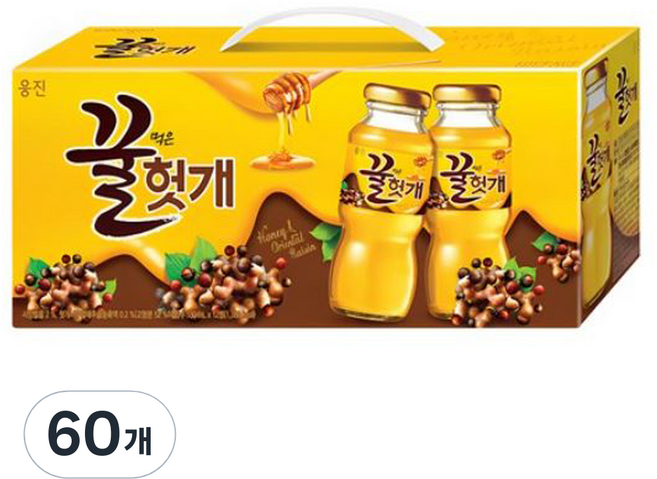 웅진 꿀먹은 헛개 음료, 180ml, 60개