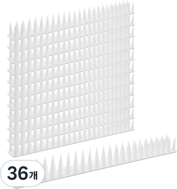 Yesone 驅鴿防鳥刺 透明 45 x 4.5 x 3.7 cm, 76g, 36個