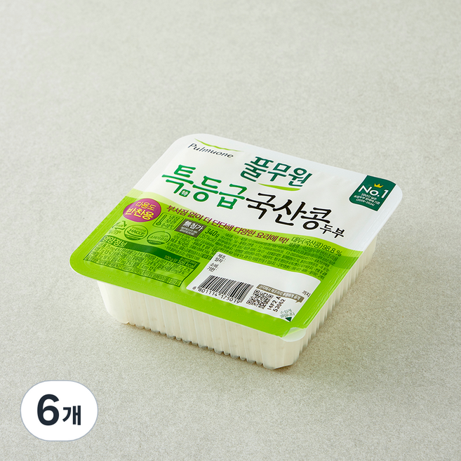풀무원 특등급 반찬조리용 콩두부, 340g, 6개
