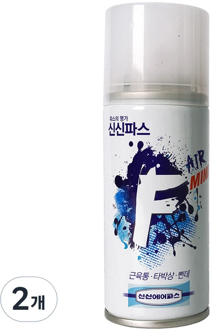 신신파스 에어 F MINI 스프레이파스 100ml, 1개입, 2개 - 쿠팡