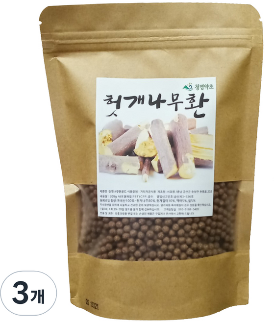 청명약초 헛개나무환 골드, 3개, 300g