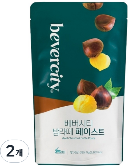 베버시티 세미 밤라떼 페이스트, 1kg, 2개