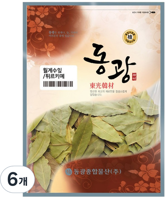 동광한방몰 종합물산 건조 월계수잎, 100g, 6개