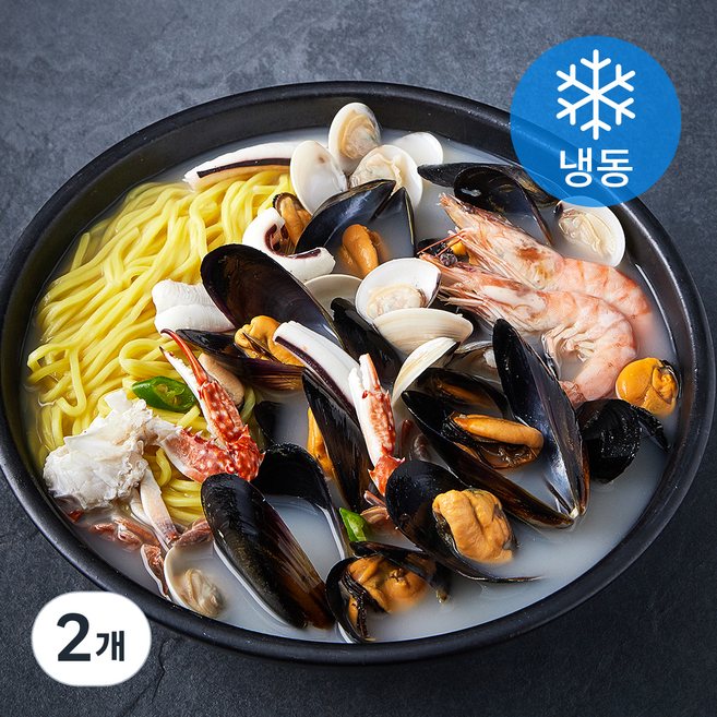 고고새우 나가사키 짬뽕탕면 (냉동), 2개, 450g