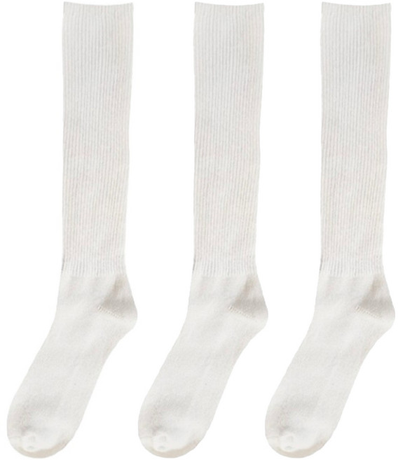 비아리츠 여성용 골지라인 울 캐시미어 겨울 로빈 니삭스 3켤레 세트