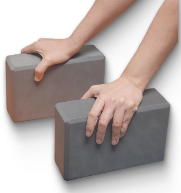 루나핏 EVA 고밀도 요가 블럭, 그레이, 2개