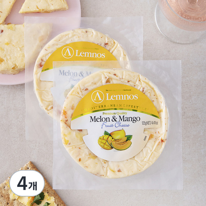 램노스 과일 메론망고 치즈, 125g, 1개입, 4개