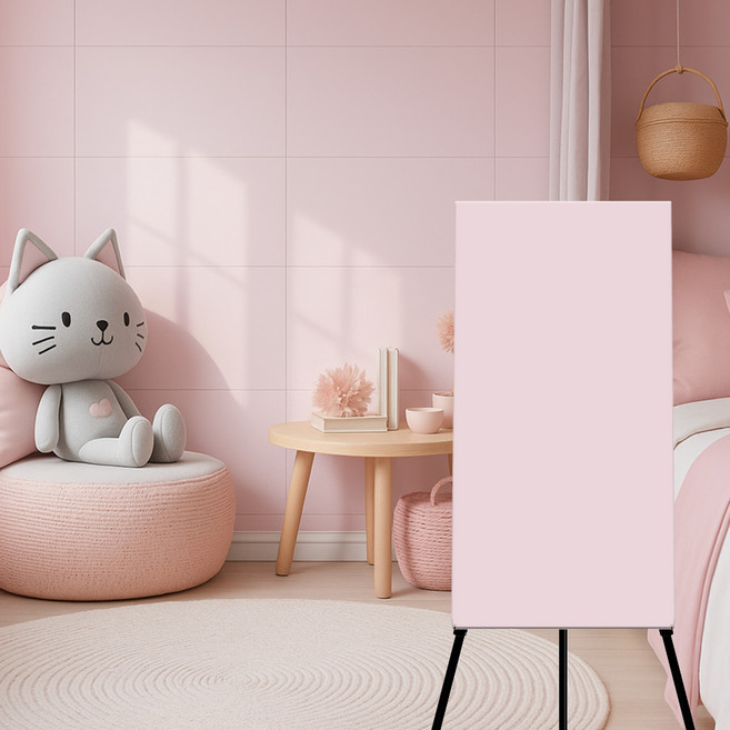 온아름 타일 시트지 붙이는 시트지 무광 타일 스티커 10p, 라이트 핑크