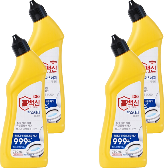 랩신 홈백신 락스세제, 750ml, 4개