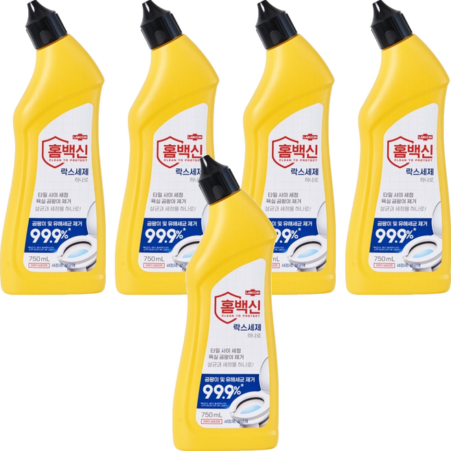 랩신 홈백신 락스세제, 750ml, 5개