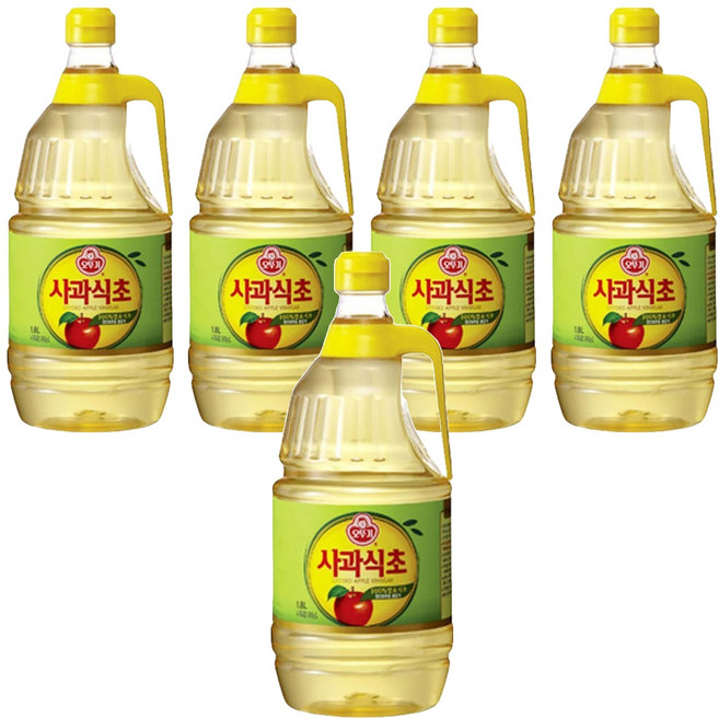 오뚜기 사과식초, 1.8L, 5개