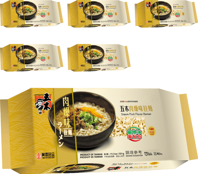 五木 肉燥拉麵, 321g, 6包