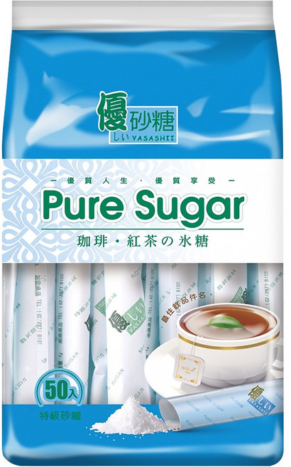 達正食品 優 砂糖糖包, 300g, 1個