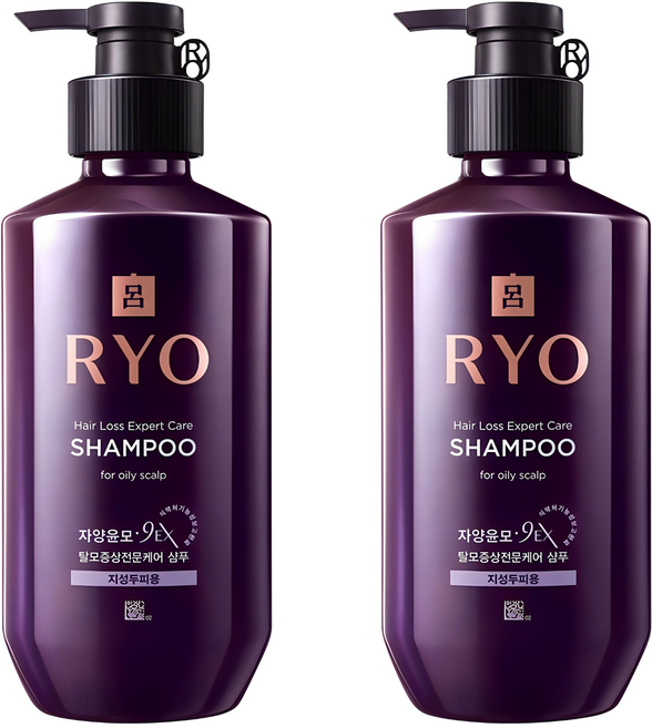 RYO 呂 滋養韌髮洗髮精 油性頭皮適用, 400ml, 2瓶