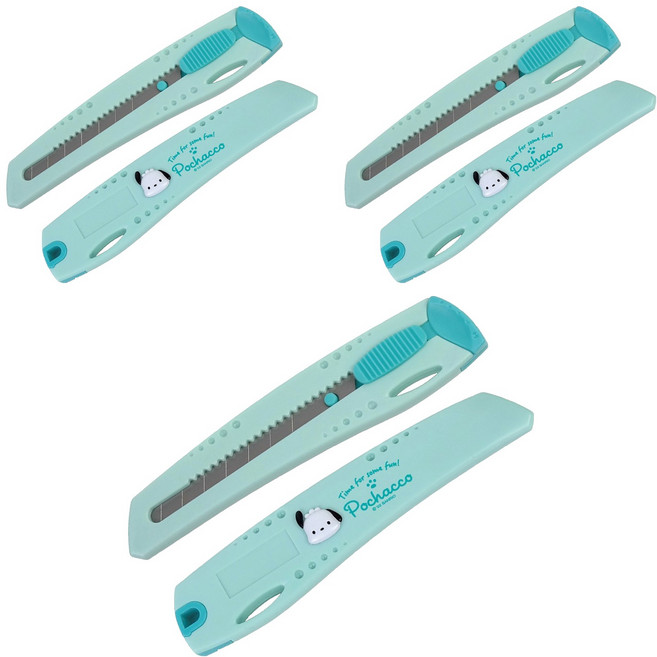 바이하츠 포차코 컷터칼 대 PCT-L, 민트, 3개