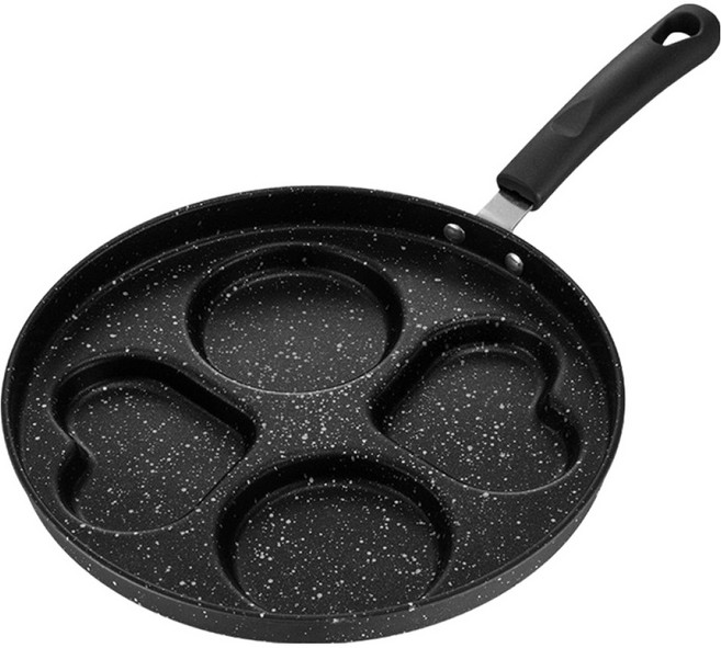 루미엘라 인덕션 하트 포함 4구 코팅 다용도 프라이팬, 1개, 41cm