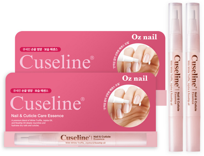 오즈네일 큐세린 네일 큐티클 케어 에센스 오일펜 핑크 솝 프리지아, 2개, 2ml