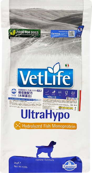Farmina 法米納 VetLife 獸醫寵愛天然處方系列 犬糧, 2kg, 1袋, VD13 極低敏配方