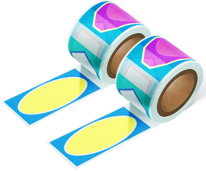 리훈 다정한마테 라벨 마스킹테이프 30mm, 레트로라벨, 2개