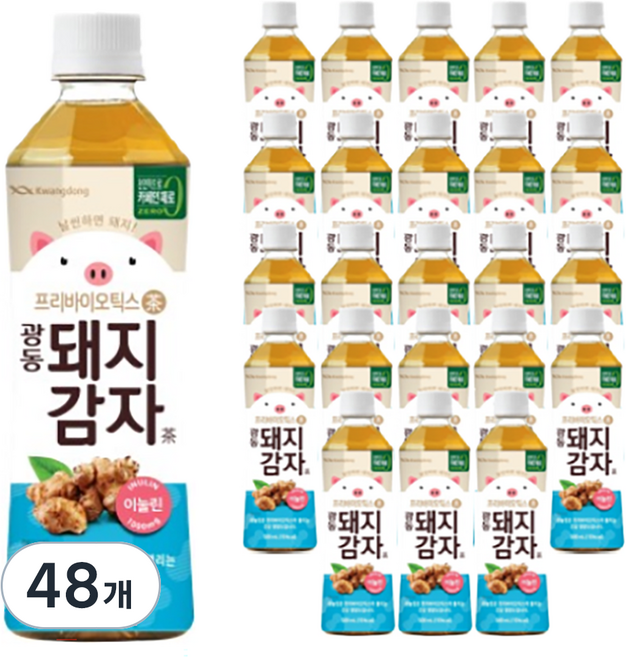 광동제약 돼지감자차, 500ml, 48개