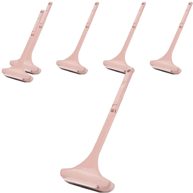 놀자리빙 스퀴지 겸용 방충망 청소솔, 연핑크, 6개