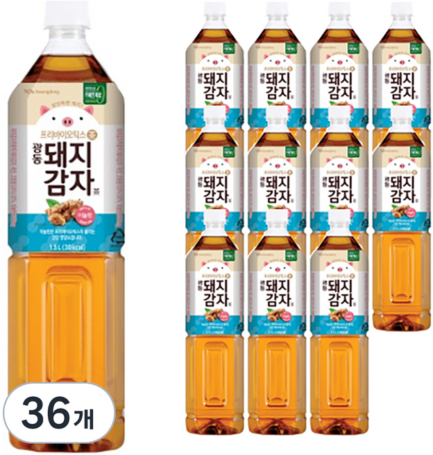 광동제약 돼지감자차, 1.5L, 36개