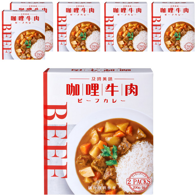 味王 咖哩牛肉調理包 2包入, 400g, 6盒