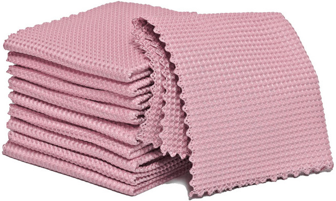 아임 물기싹 극세사 드라이업 흡수 행주 핑크, 10개