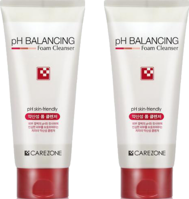 케어존 약산성 클렌징폼, 330ml, 2개