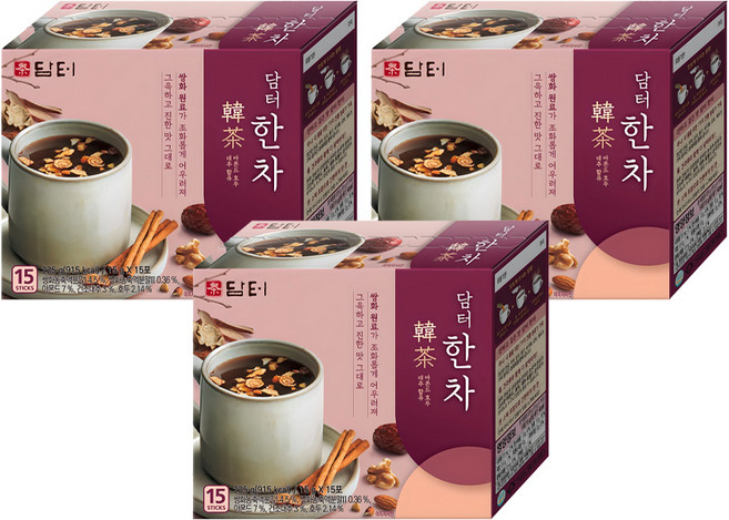 담터 한차, 15g, 15개입, 3개