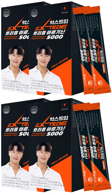 익스트림 트리플 아르기닌 5000, 300g, 4개