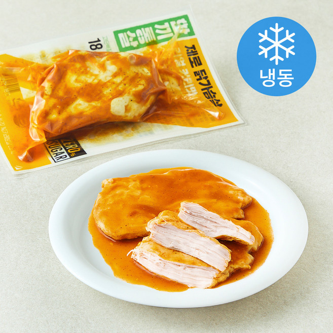 한끼통살 제로 리얼 커리맛 닭가슴살 (냉동), 100g, 1개입, 10개