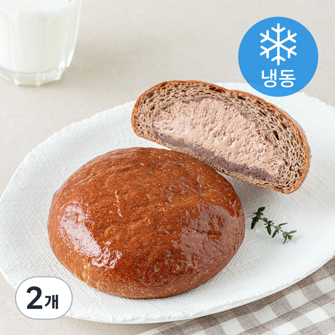 그림의빵 저당고단백 초코 크림빵 (냉동), 125g, 1개입, 2개