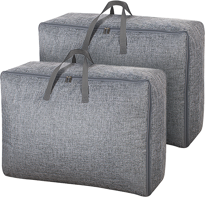 코멧 홈 방수 이불 케이스 특대형 70 x 50 x 28 cm, 그레이, 2개