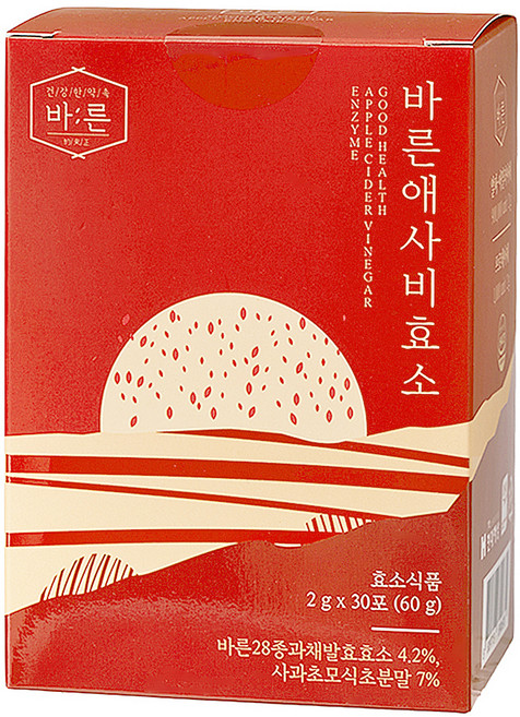 건강한약속바른 애사비효소 애플사이다비기너 브로멜라인 60g, 1개, 30회분