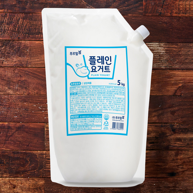 푸르밀 플레인 요거트, 5kg, 1개입, 1개
