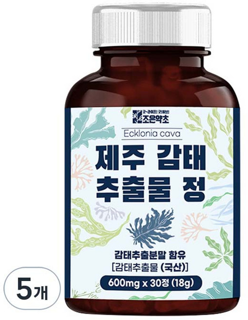 조은약초 제주감태 추출물 정, 30정, 5개